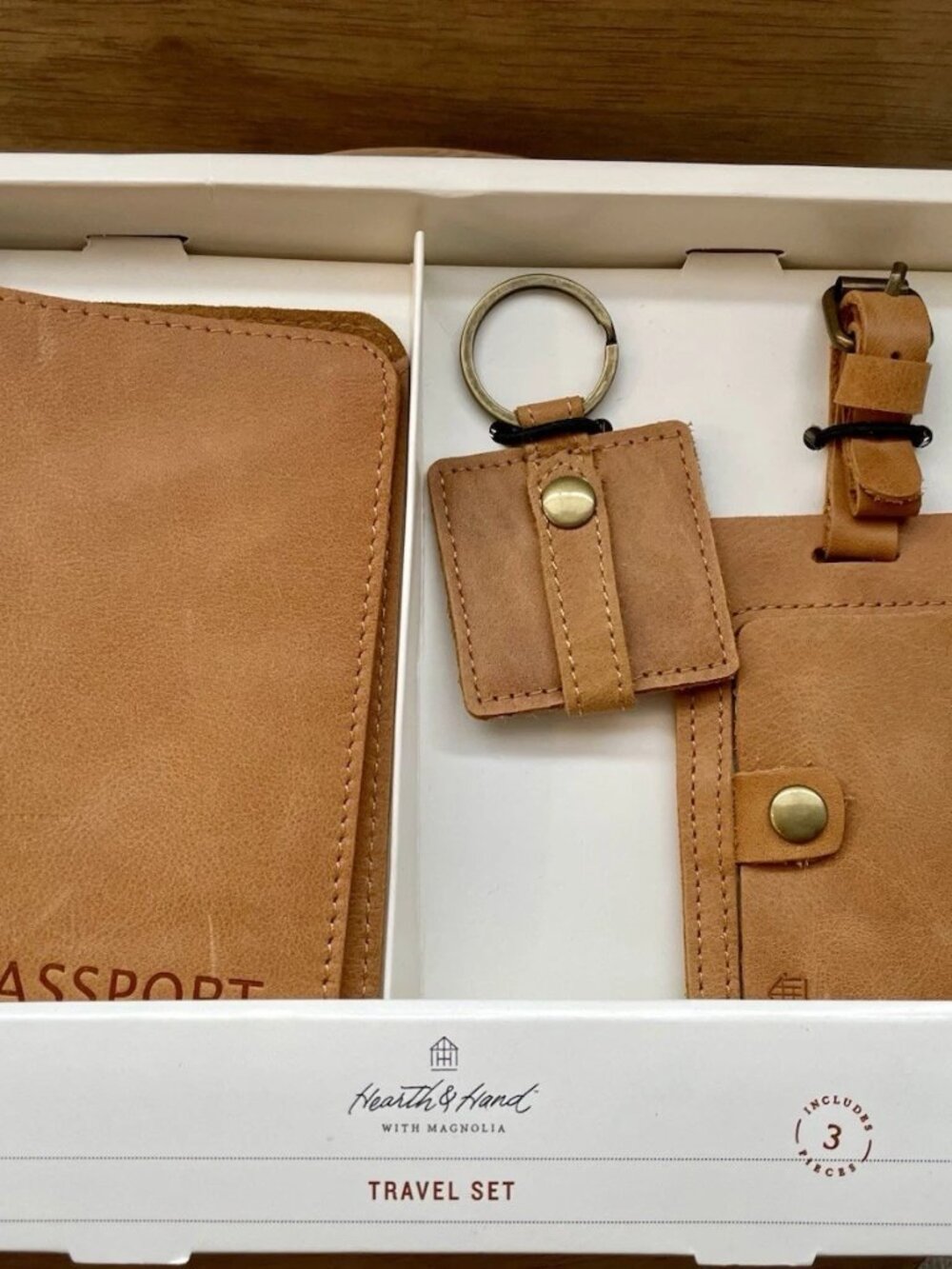 SALE! 50% OFF Hearth & Hand Magnolia Leather Travel Set
